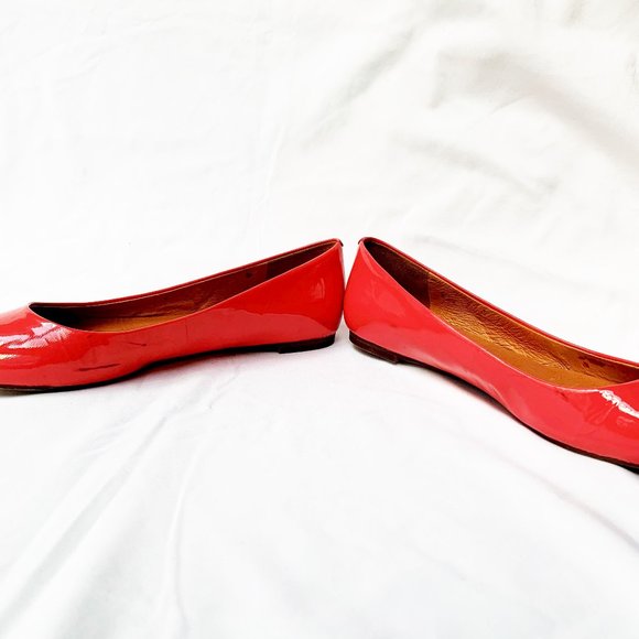 Madewell Hot Pink Patent Leather Flats - Picture 4 of 6